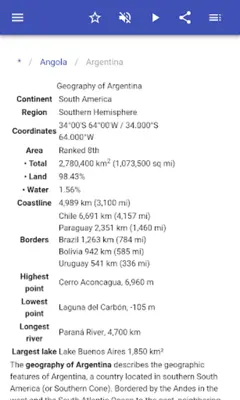 Geography of the countries android App screenshot 12