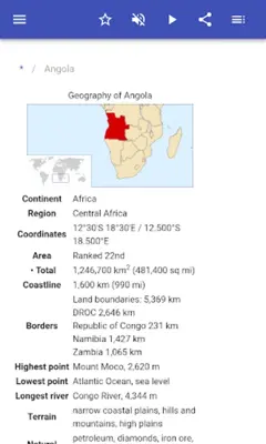 Geography of the countries android App screenshot 13