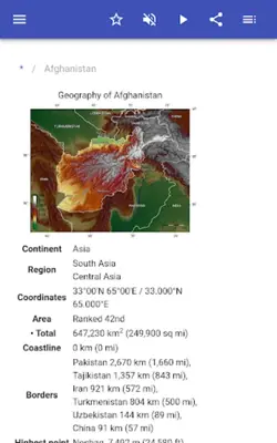 Geography of the countries android App screenshot 8